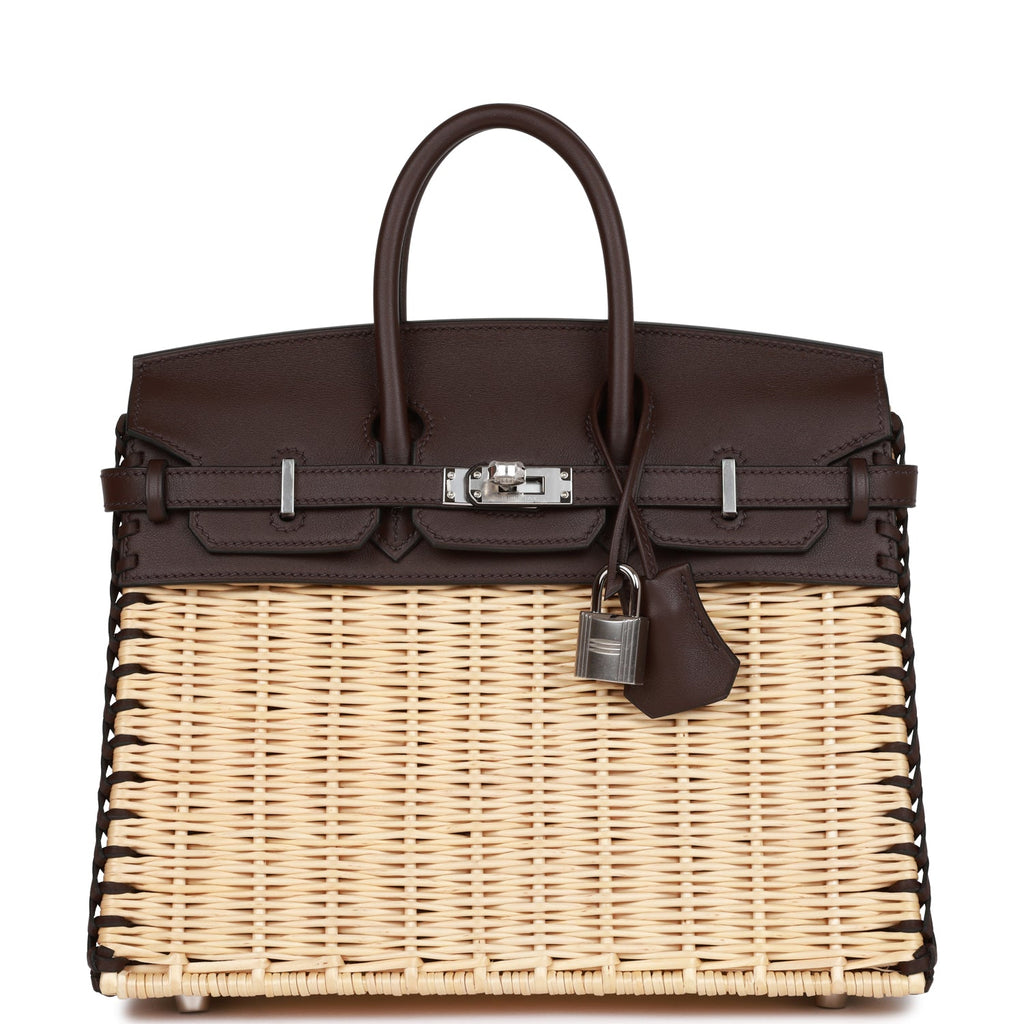 Hermès Picnic Birkin 25 Rouge Sellier Swift Palladium Hardware
