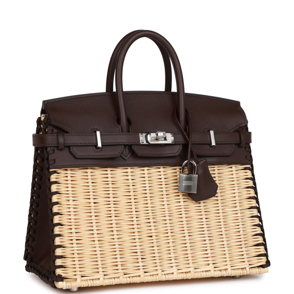 Hermès Picnic Birkin 25 Rouge Sellier Swift Palladium Hardware