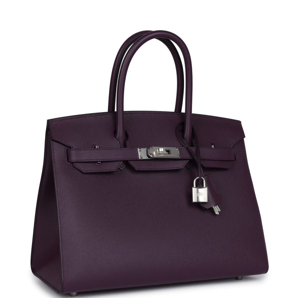 Hermès Birkin Sellier 30 Cassis Madame Palladium Hardware