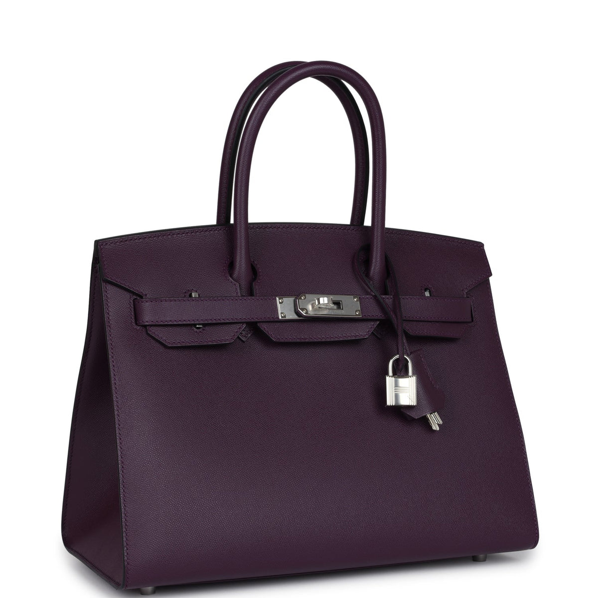 Hermès Birkin Sellier 30 Cassis Madame Palladium Hardware