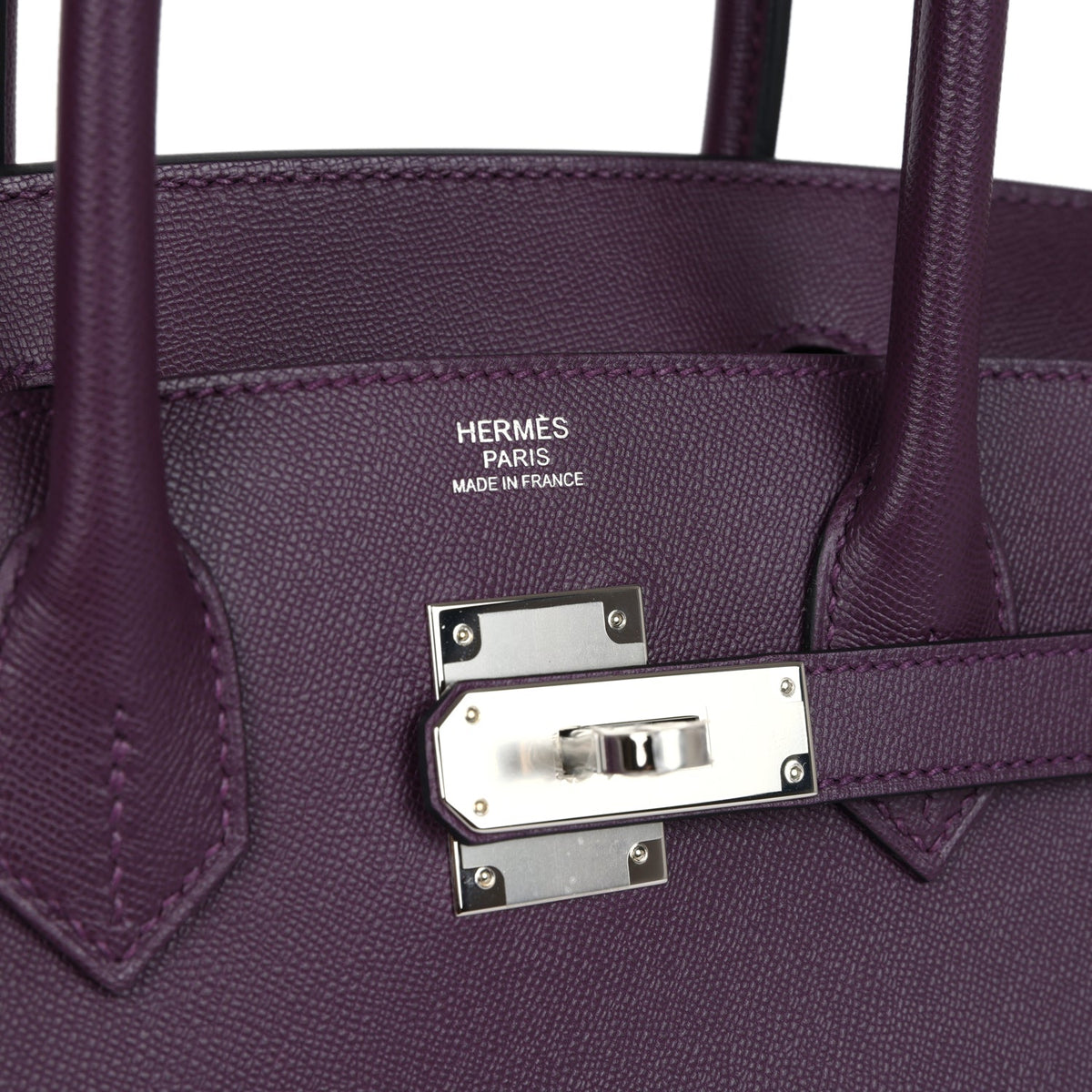 Hermès Birkin Sellier 30 Cassis Madame Palladium Hardware