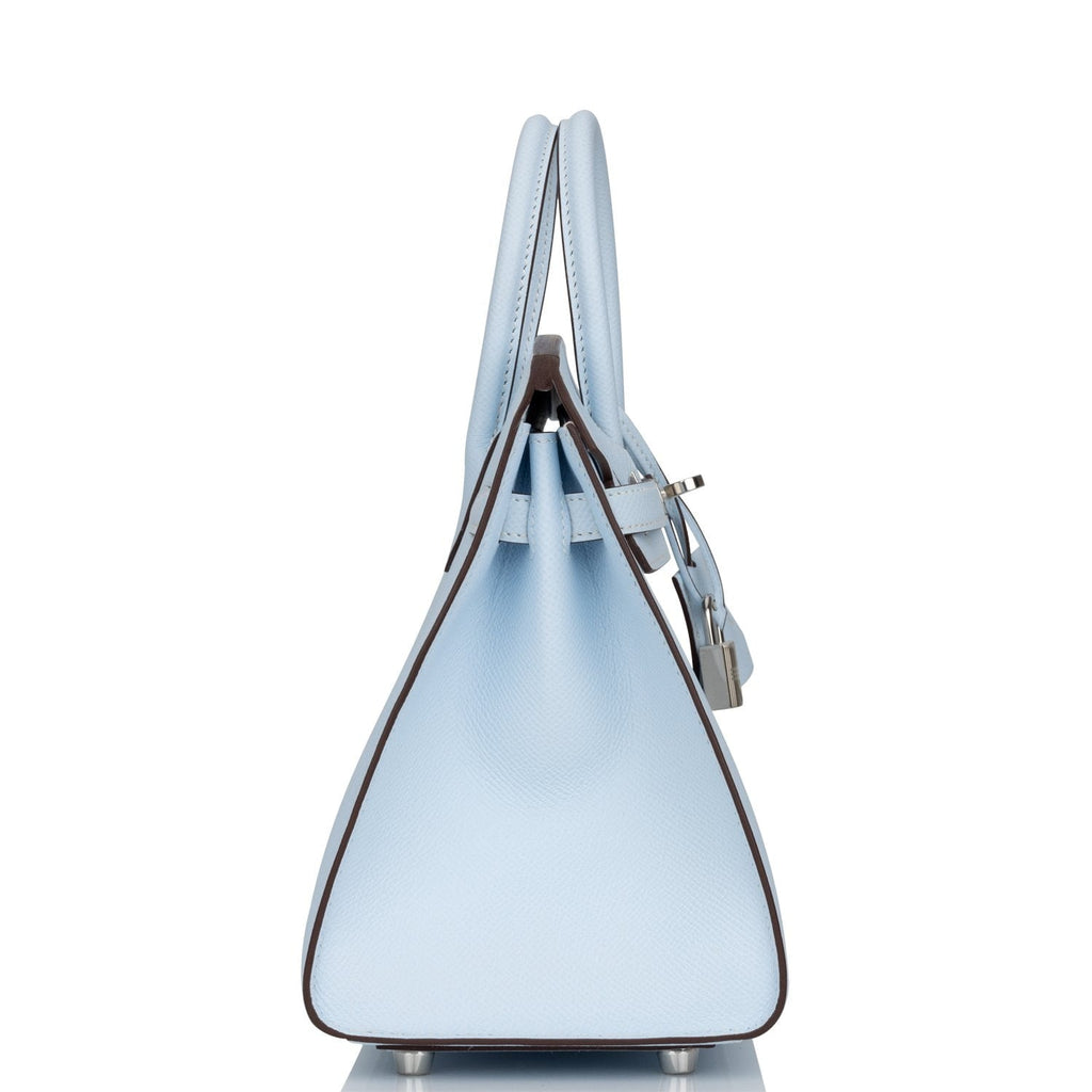 Hermès Birkin Sellier 25 Bleu Brume Epsom Palladium Hardware