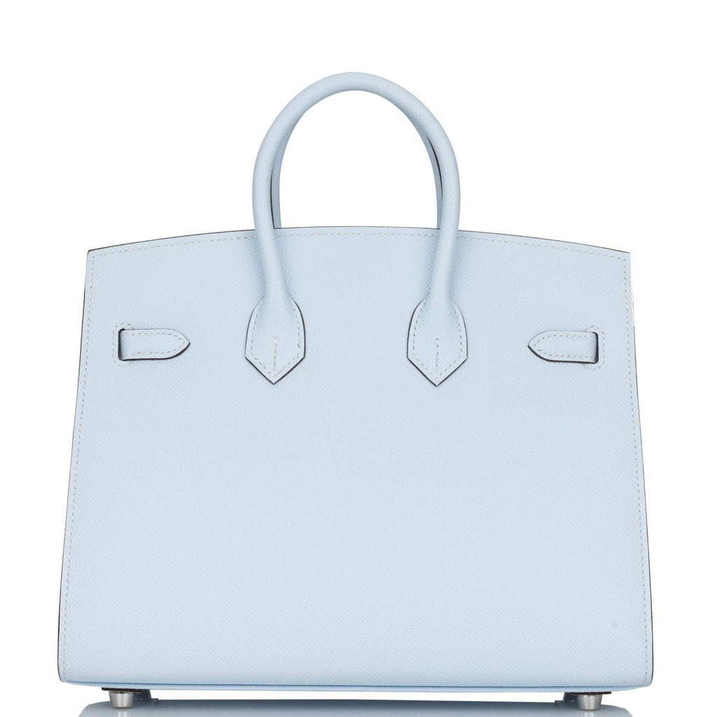 Hermès Birkin Sellier 25 Bleu Brume Epsom Palladium Hardware