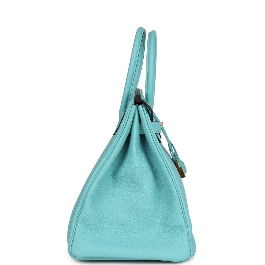 Hermès Birkin 35 Bleu Atoll Togo Gold Hardware