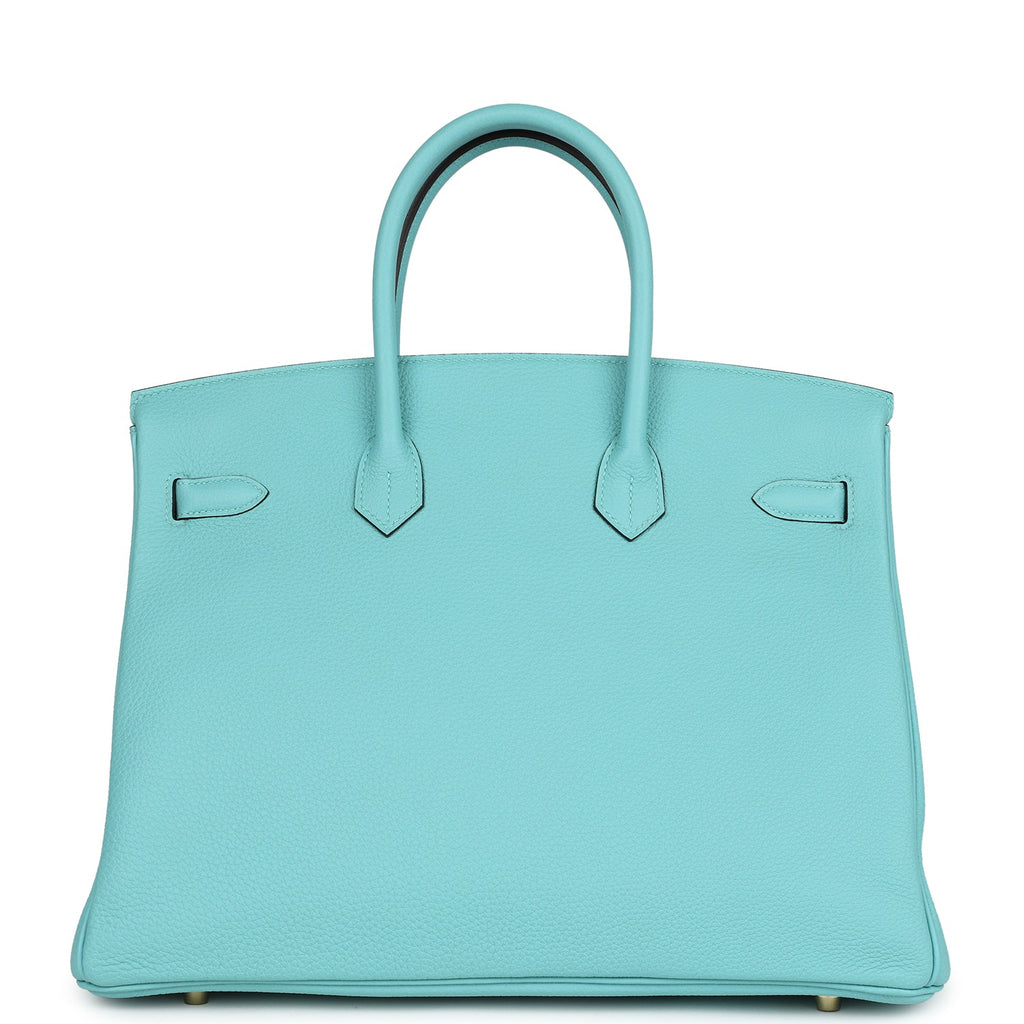 Hermès Birkin 35 Bleu Atoll Togo Gold Hardware