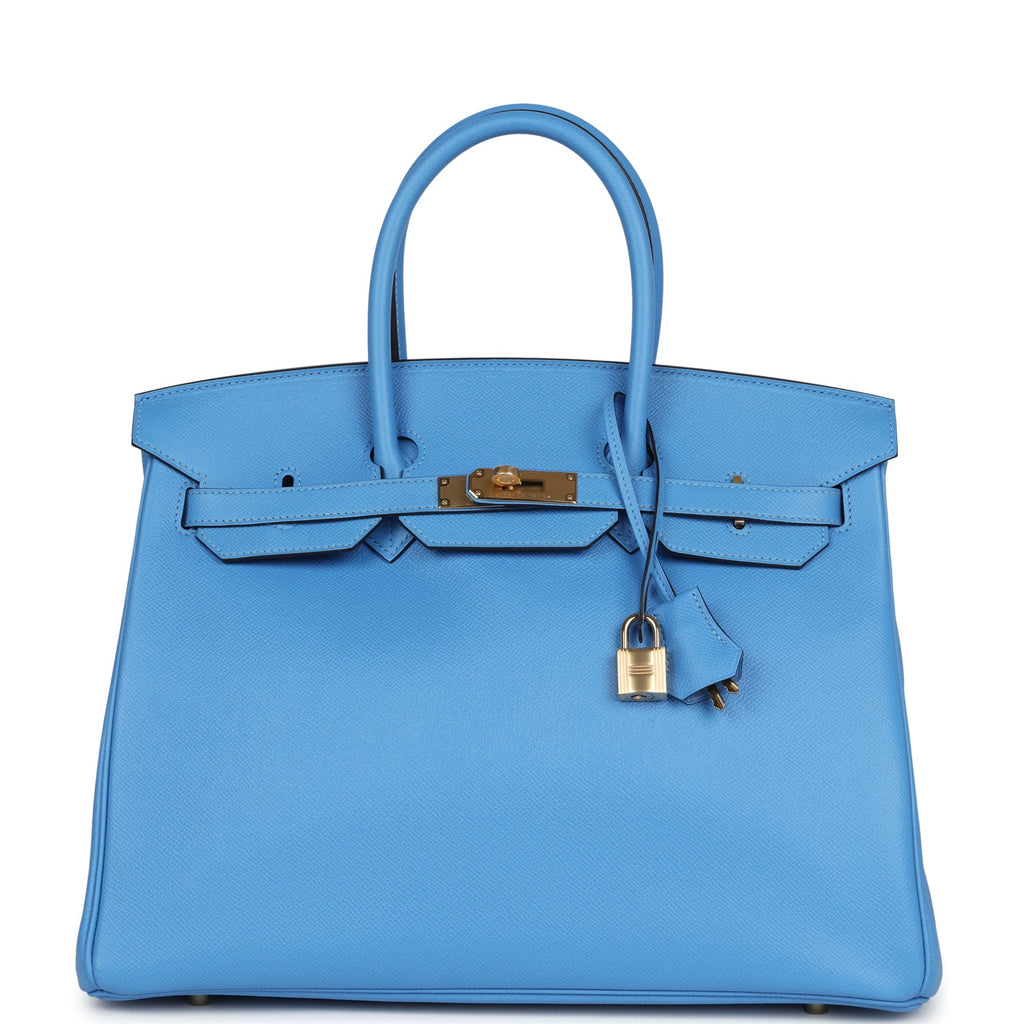 Hermès Birkin 35 Bleu Paradise Epsom Gold Hardware