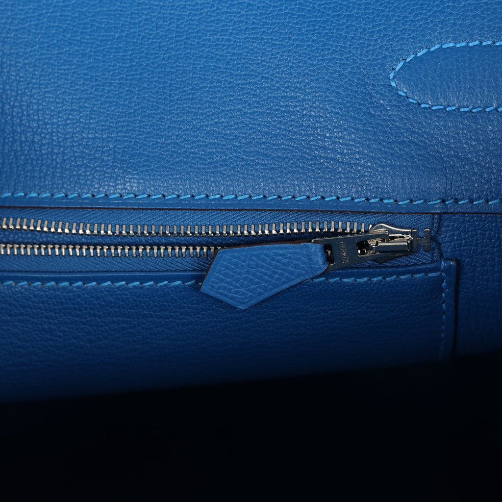 Hermès Birkin 35 Mykonos Epsom Palladium Hardware