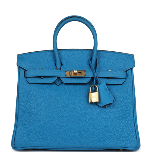Hermès Birkin 25 Bleu Zanzibar Togo Gold Hardware