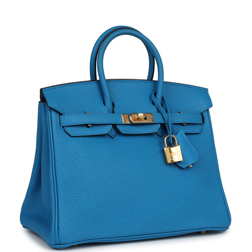 Hermès Birkin 25 Bleu Zanzibar Togo Gold Hardware