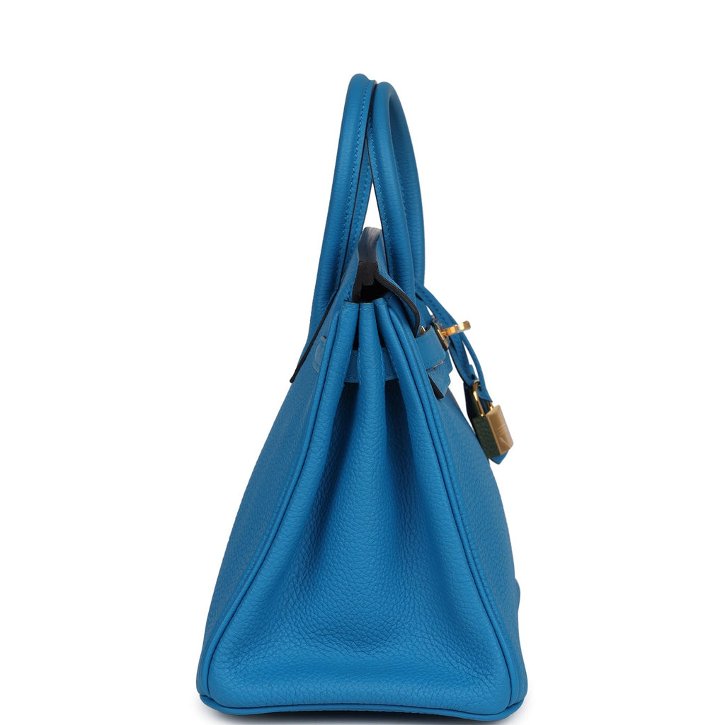 Hermès Birkin 25 Bleu Zanzibar Togo Gold Hardware