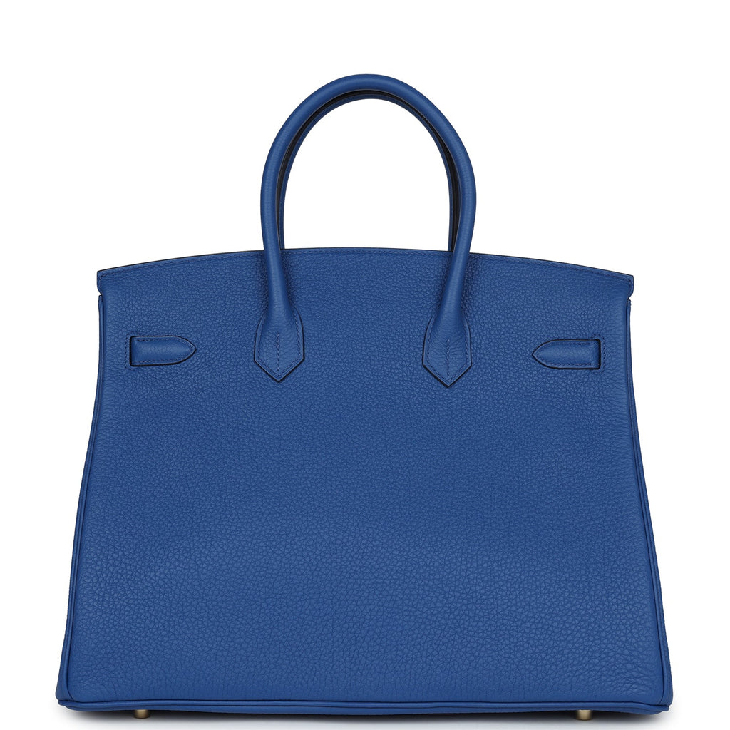 Hermès Birkin 35 Bleu France Togo Gold Hardware