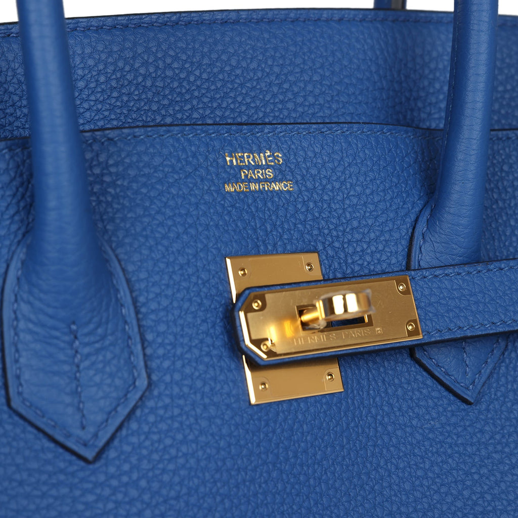 Hermès Birkin 35 Bleu France Togo Gold Hardware