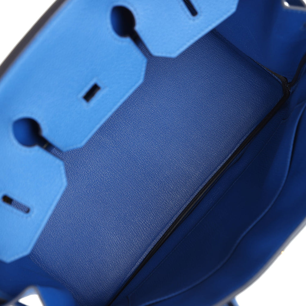 Hermès Birkin 35 Bleu France Togo Gold Hardware