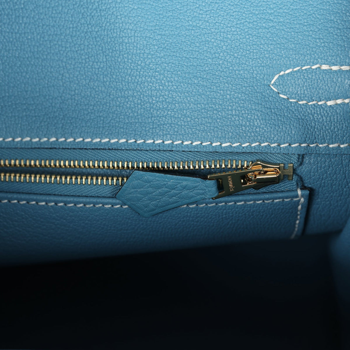 Hermès Birkin 25 Blue Jean Togo Gold Hardware