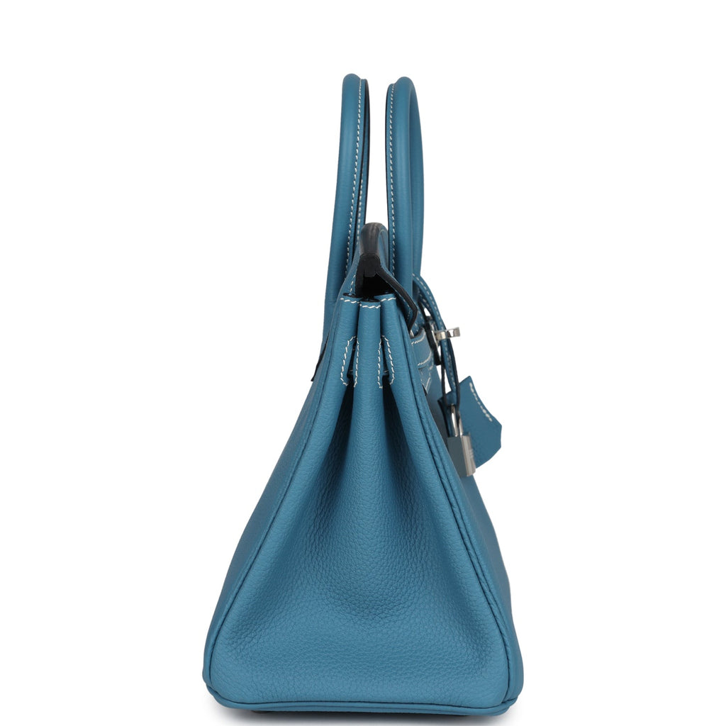 Hermès Birkin 25 Blue Jean Togo Palladium Hardware