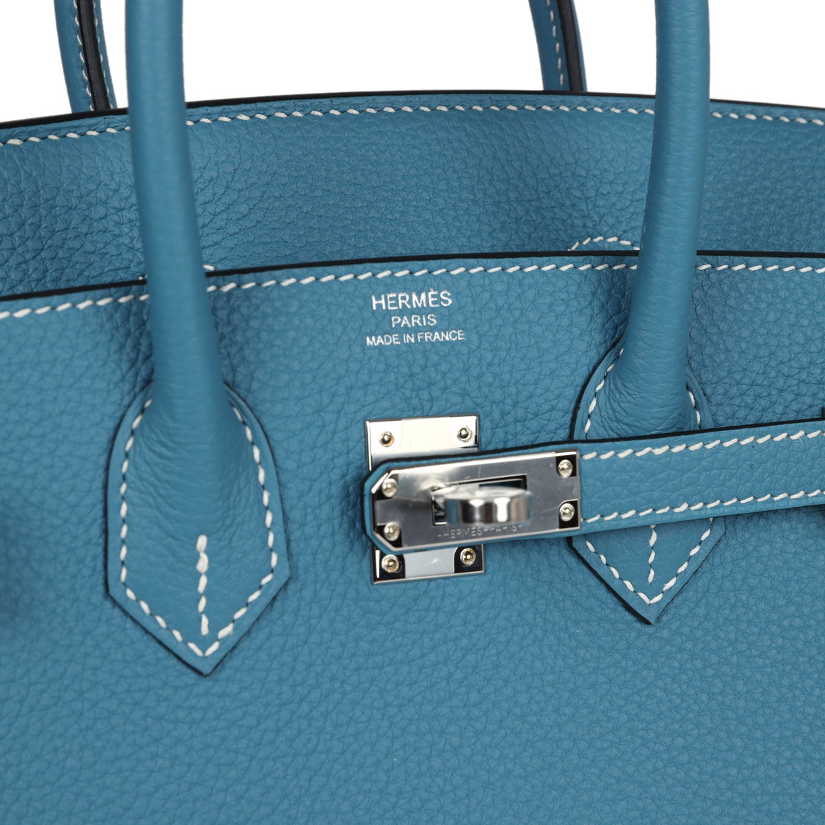 Hermès Birkin 25 Blue Jean Togo Palladium Hardware