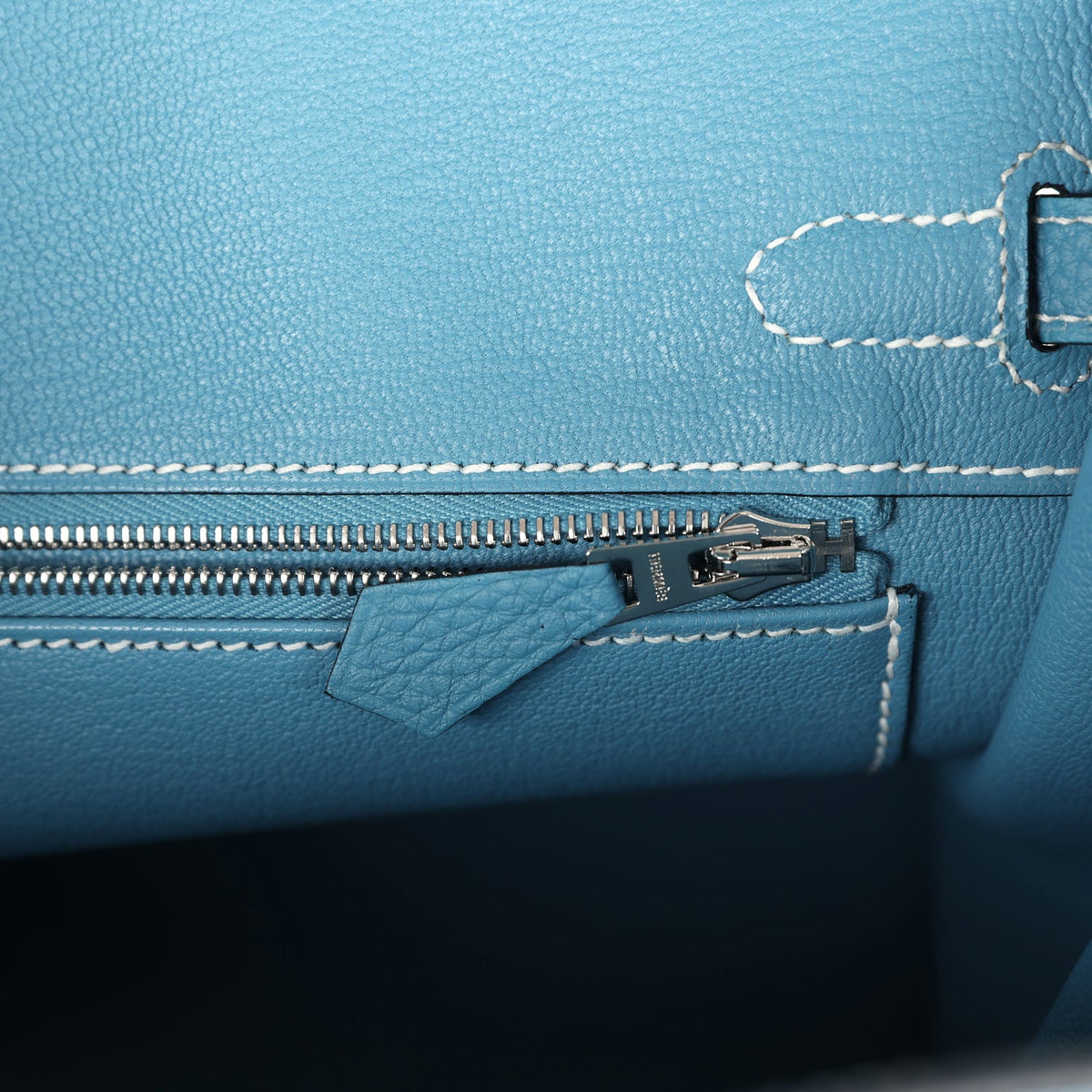 Hermès Birkin 25 Blue Jean Togo Palladium Hardware