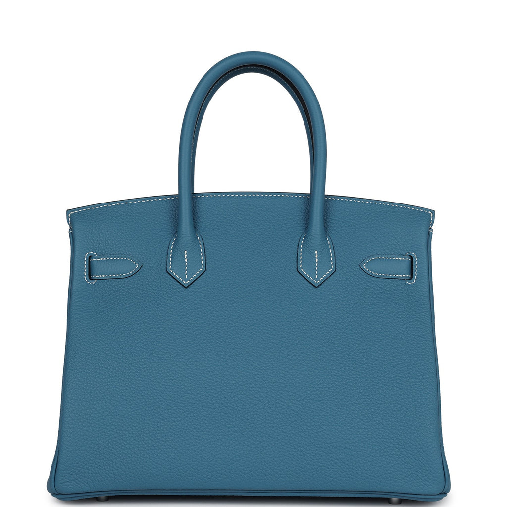 Hermès Birkin 30 Blue Jean Togo Palladium Hardware