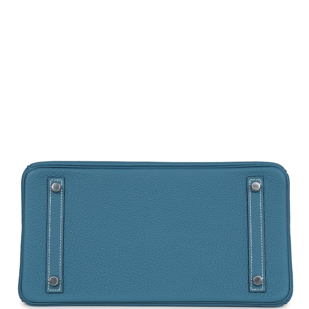 Hermès Birkin 30 Blue Jean Togo Palladium Hardware