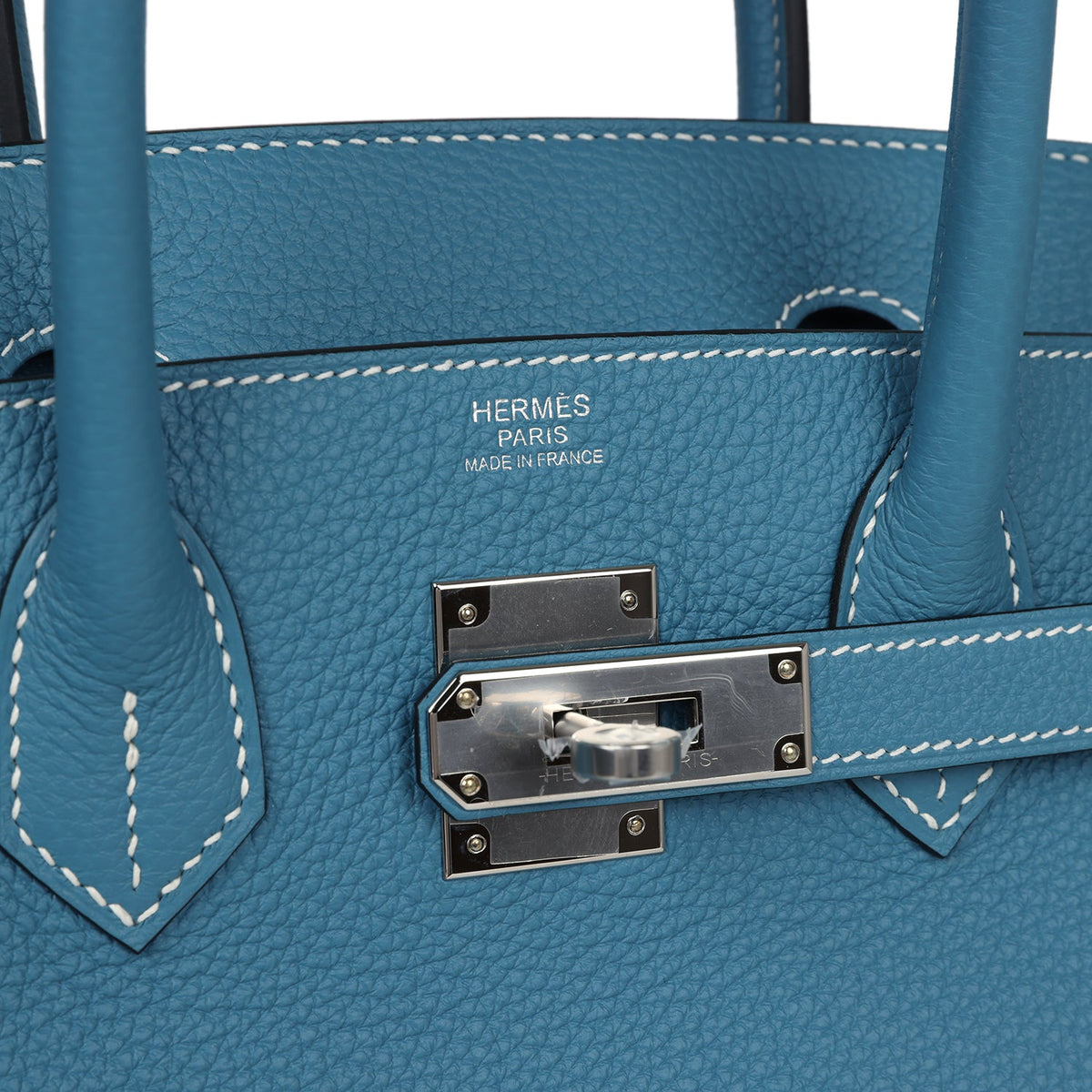 Hermès Birkin 30 Blue Jean Togo Palladium Hardware