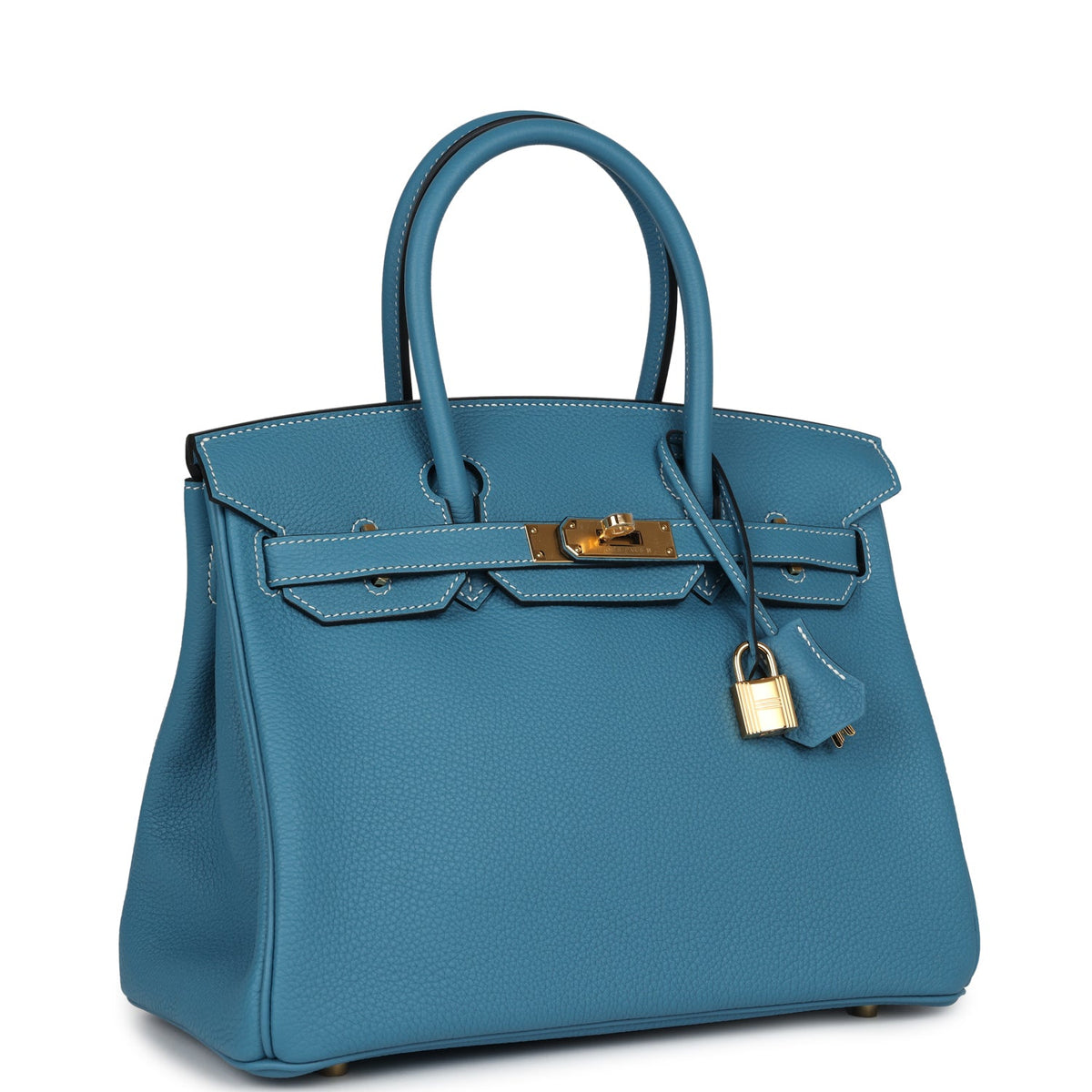 Hermès Birkin 30 Blue Jean Togo Gold Hardware