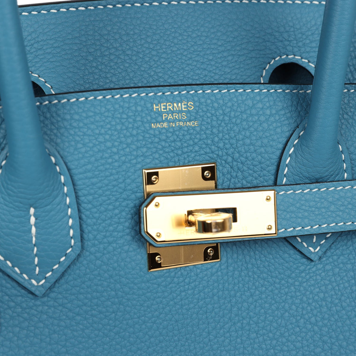 Hermès Birkin 30 Blue Jean Togo Gold Hardware