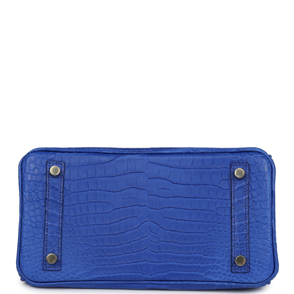 Hermès Birkin 25 Bleu Royal Matte Faux Leather Gold Hardware