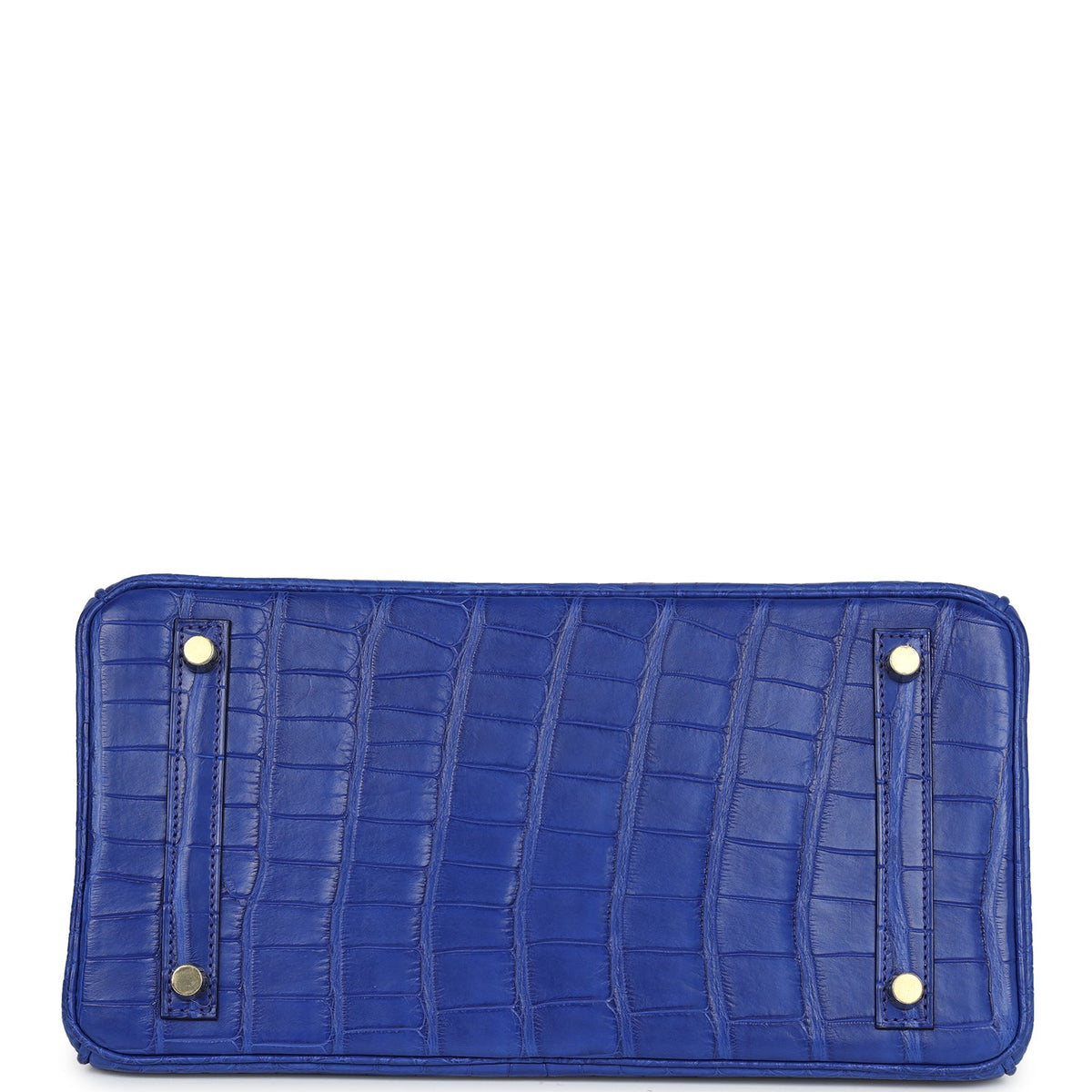 Hermès Birkin 30 Bleu Electric Matte Faux Leather Gold Hardware