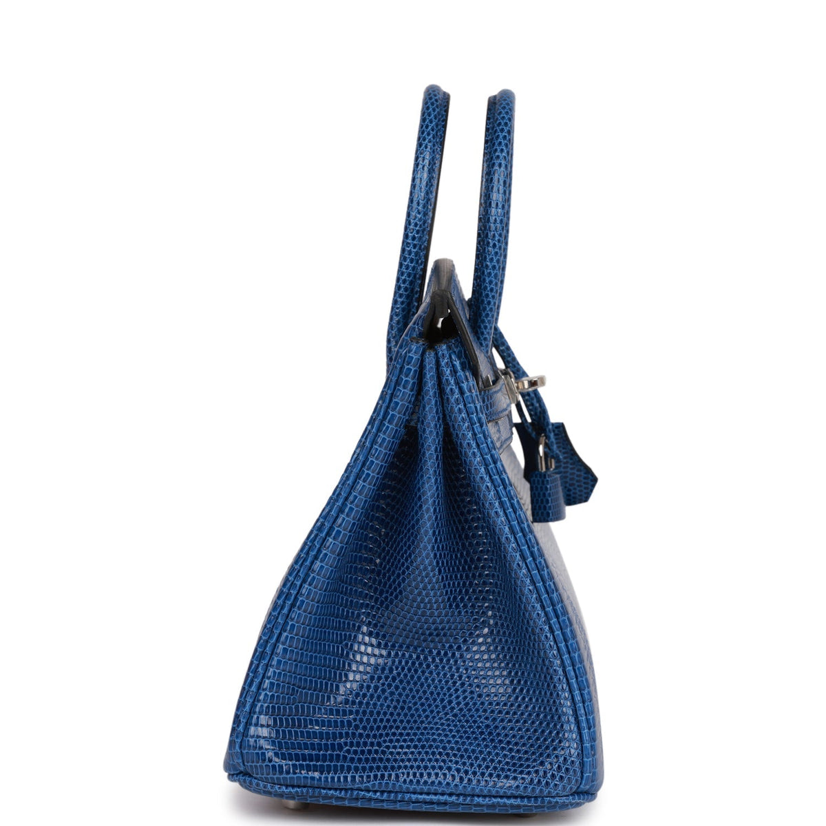 Hermès Birkin 25 Bleu Saphir Faux Leather Palladium Hardware