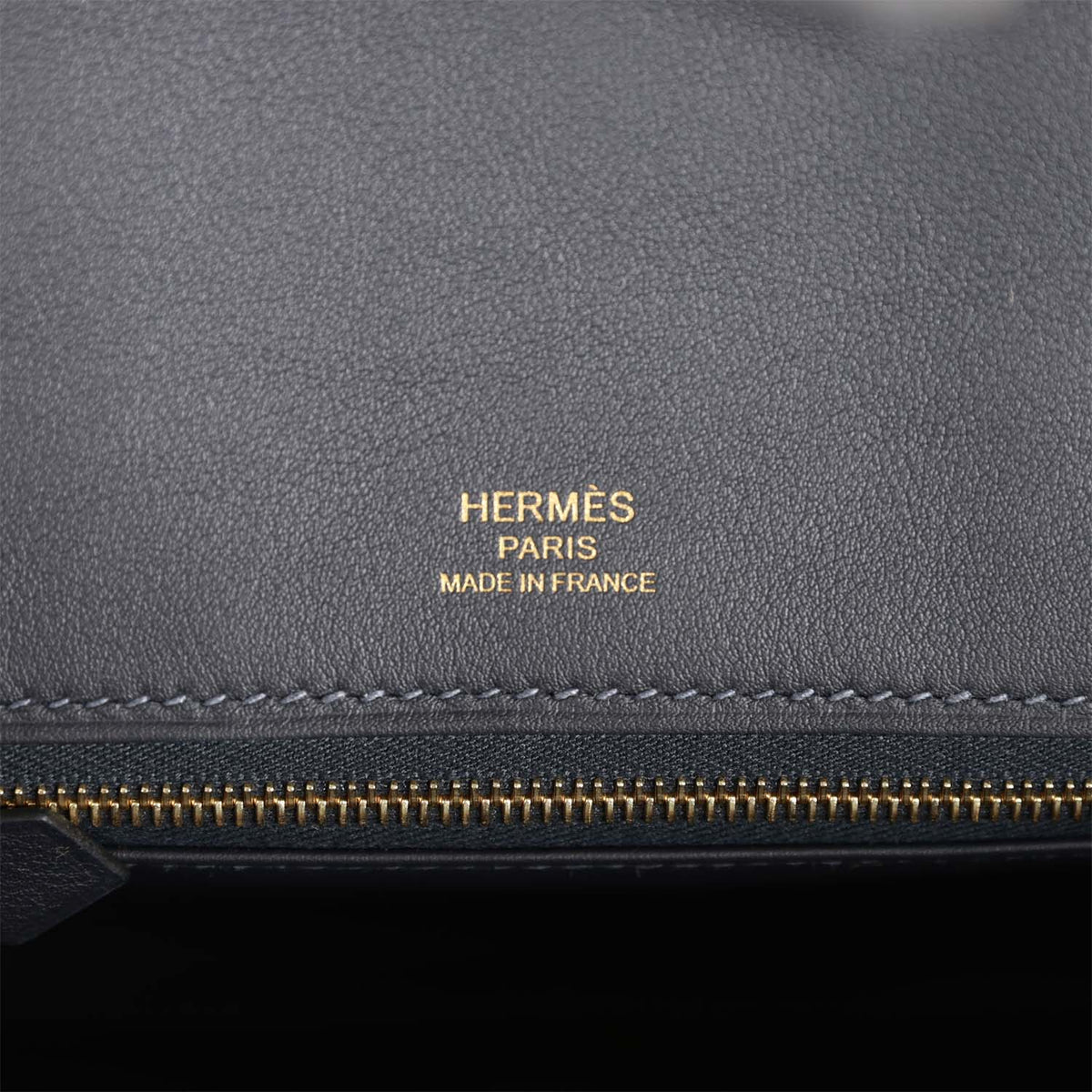 Hermès Birkin 25 Cote-a-Cote Tuffetage Bleu Saphir and Caban Swift Permabrass Hardware