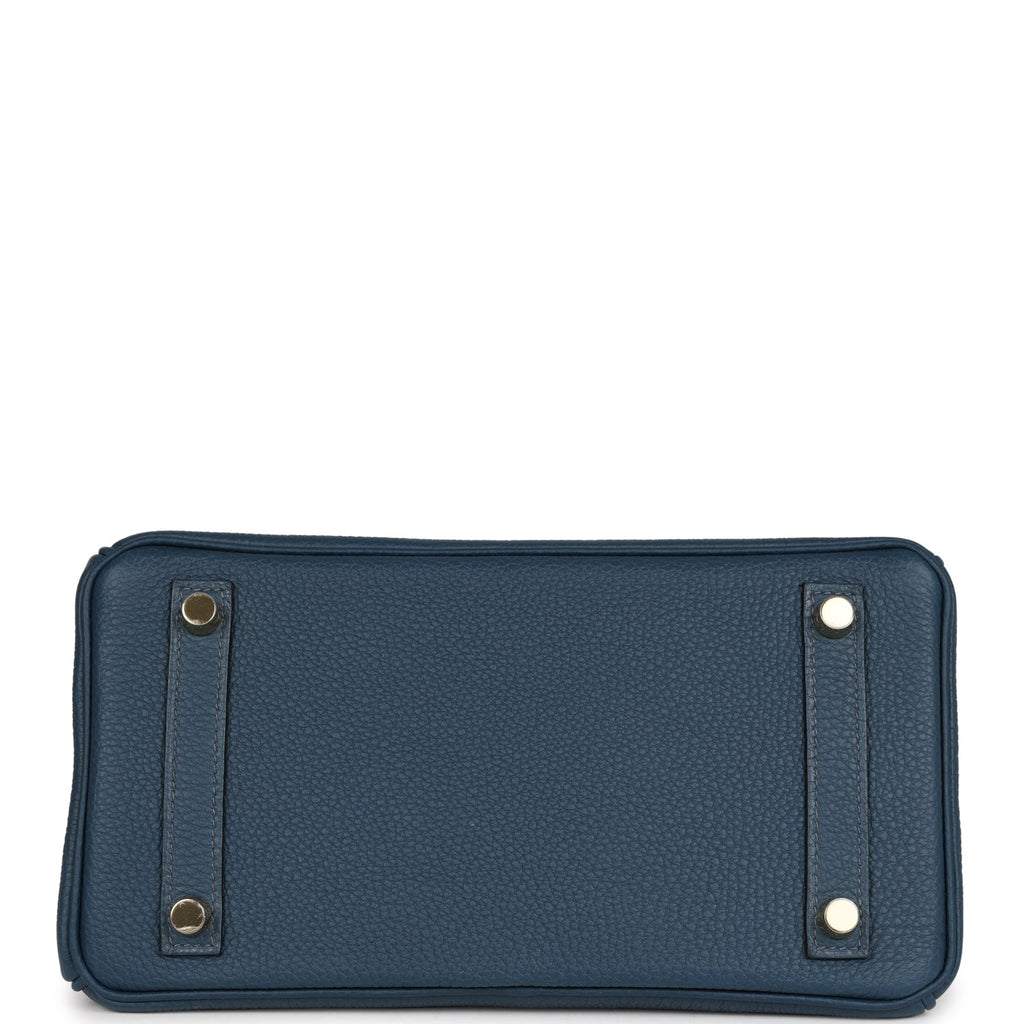 Hermès Birkin 25 Bleu De Prusse Togo Gold Hardware