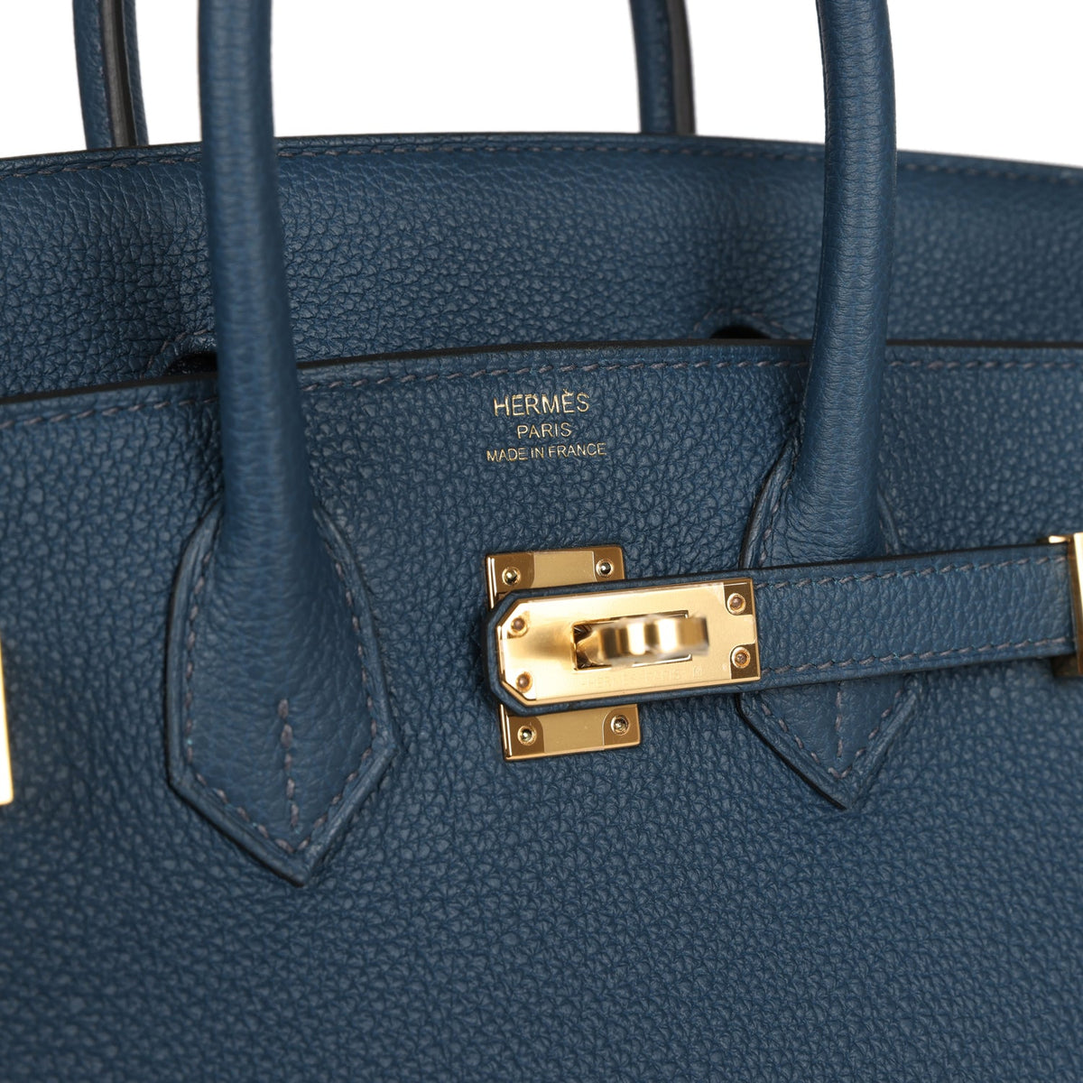 Hermès Birkin 25 Bleu De Prusse Togo Gold Hardware