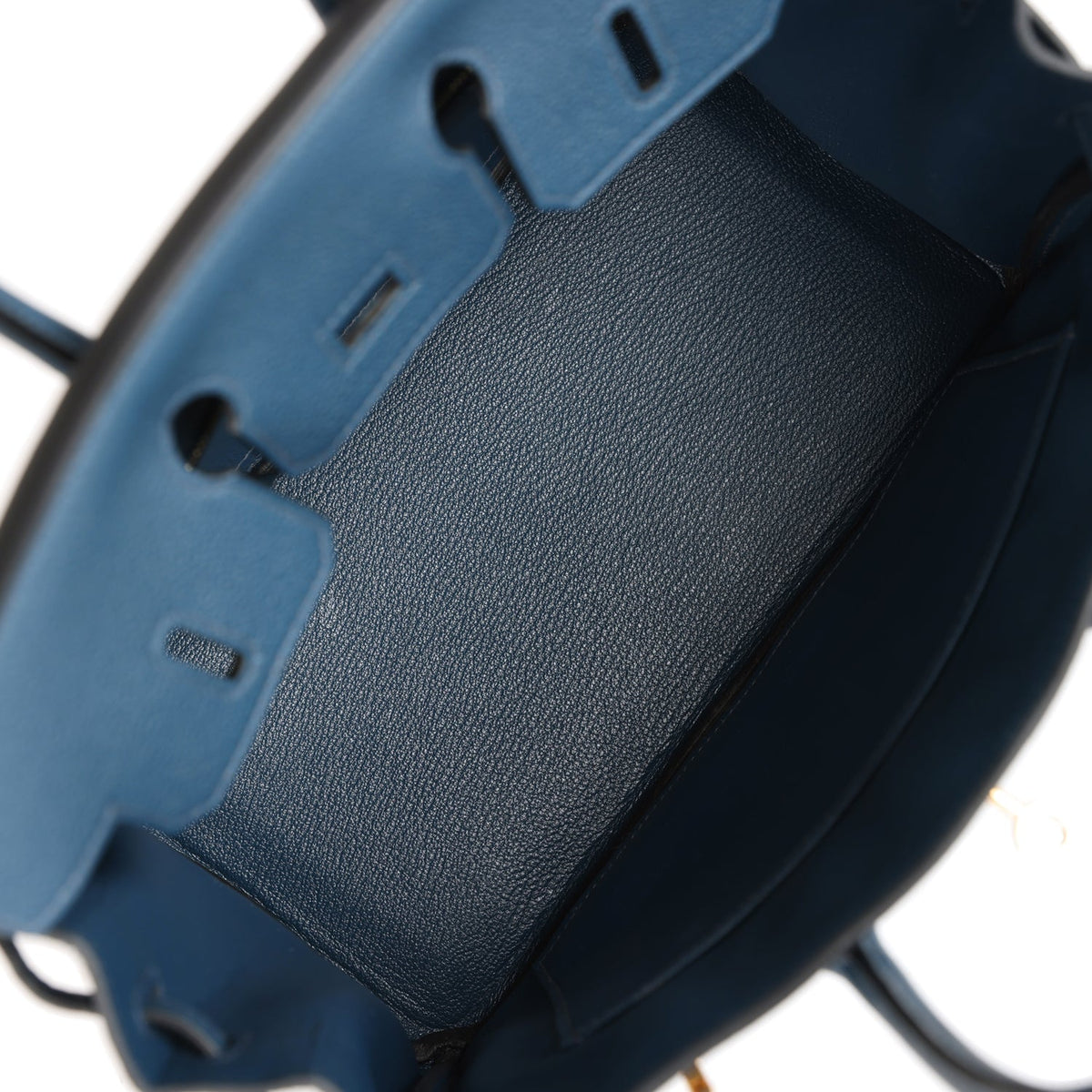 Hermès Birkin 25 Bleu De Prusse Togo Gold Hardware