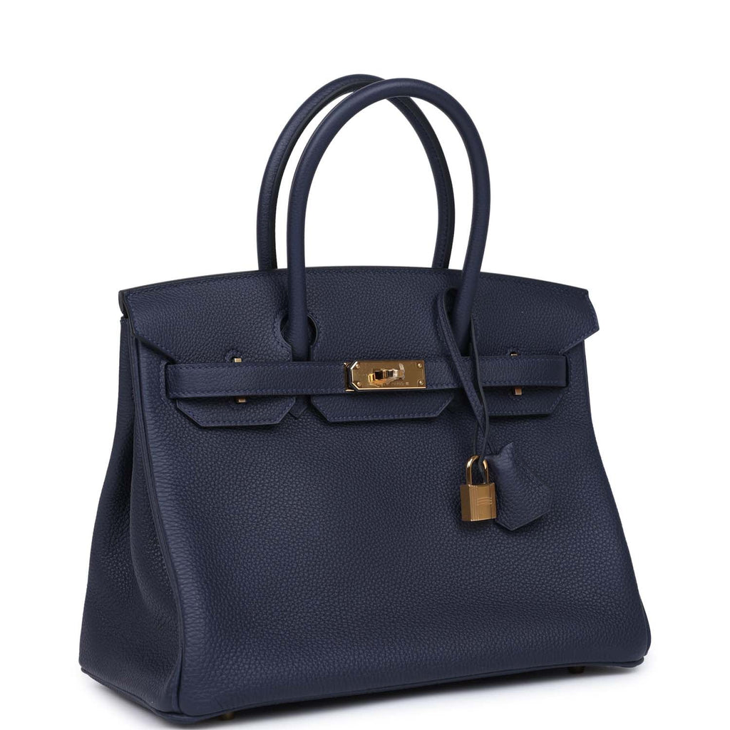 Hermès Birkin 30 Bleu Nuit Togo Gold Hardware