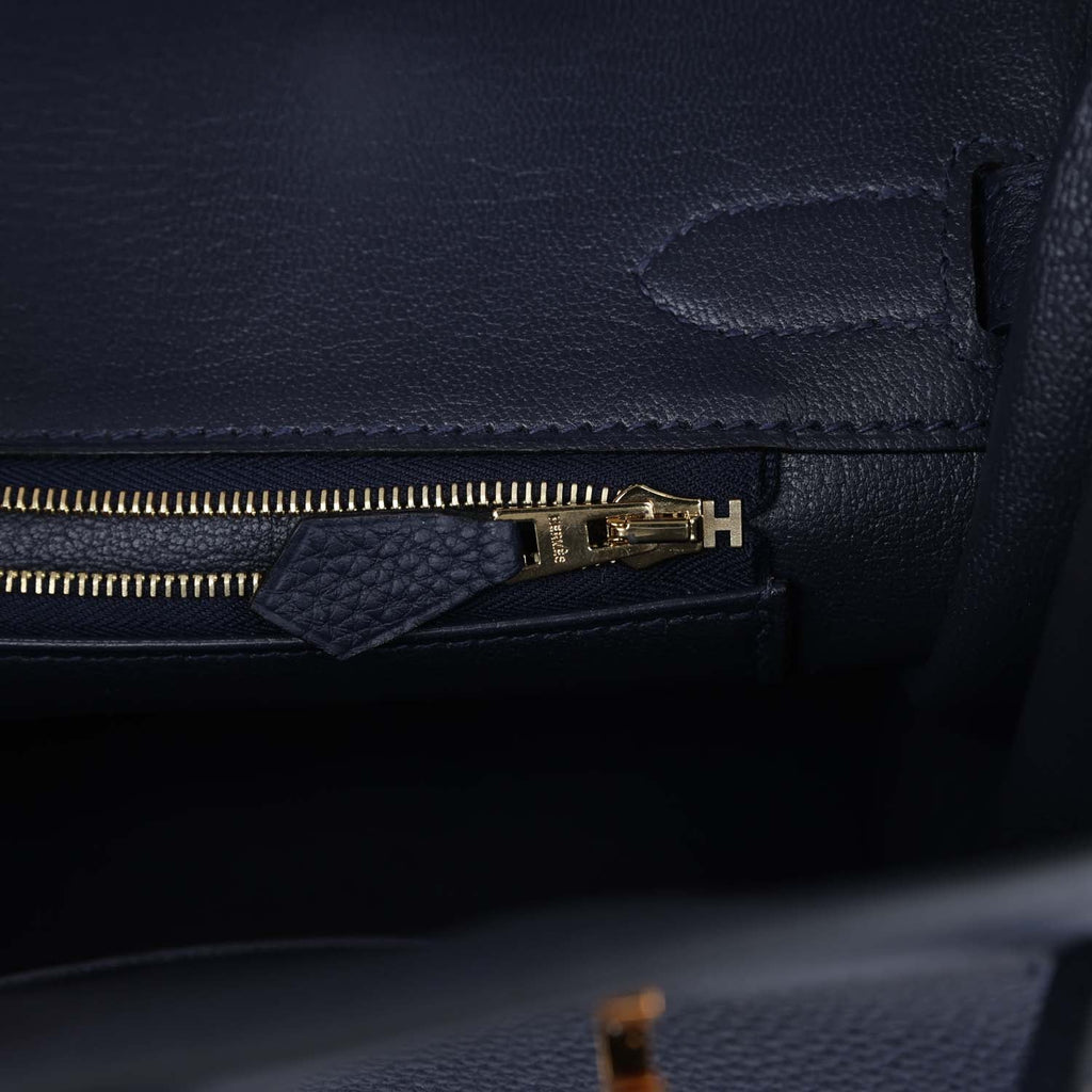 Hermès Birkin 30 Bleu Nuit Togo Gold Hardware