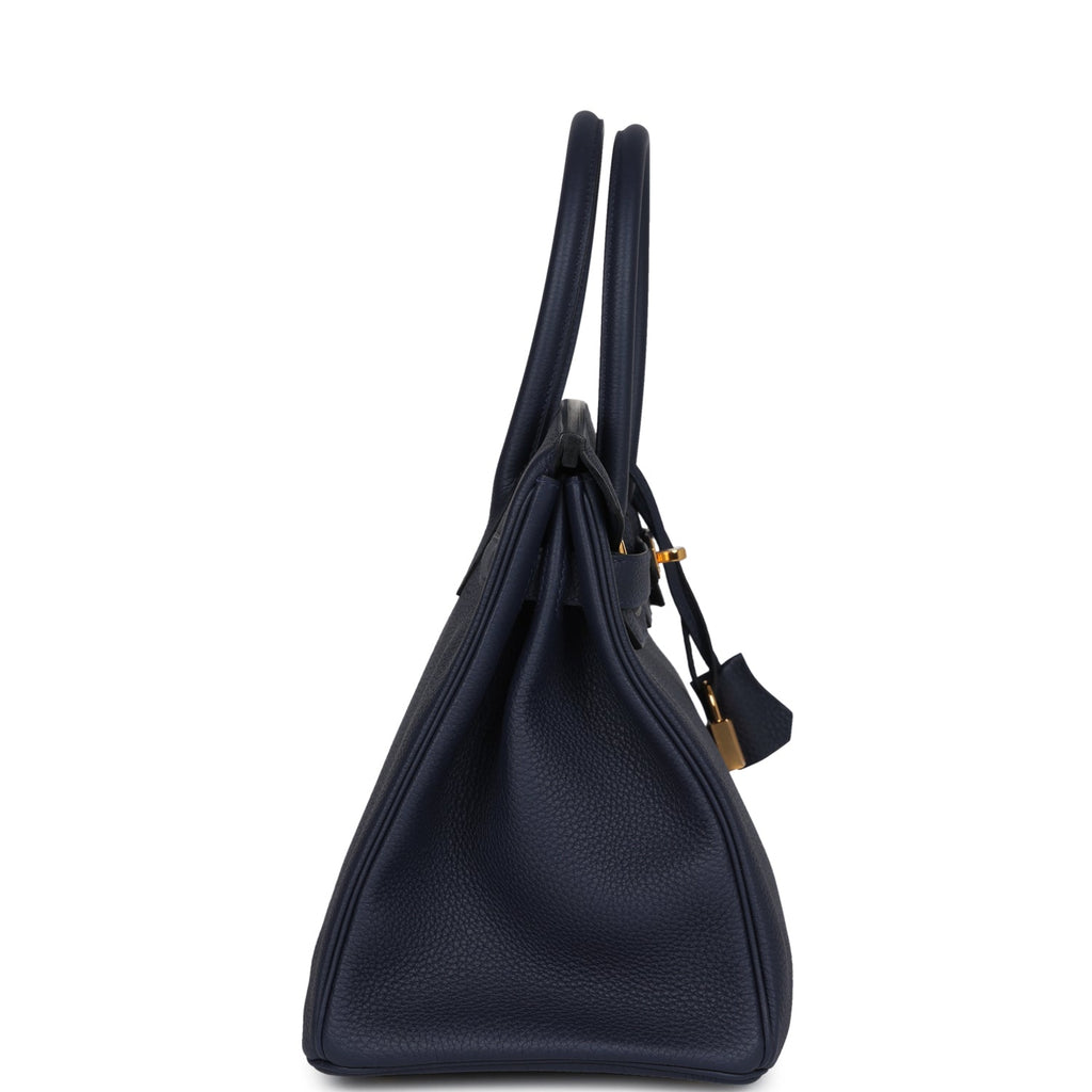 Hermès Birkin 30 Bleu Nuit Togo Gold Hardware