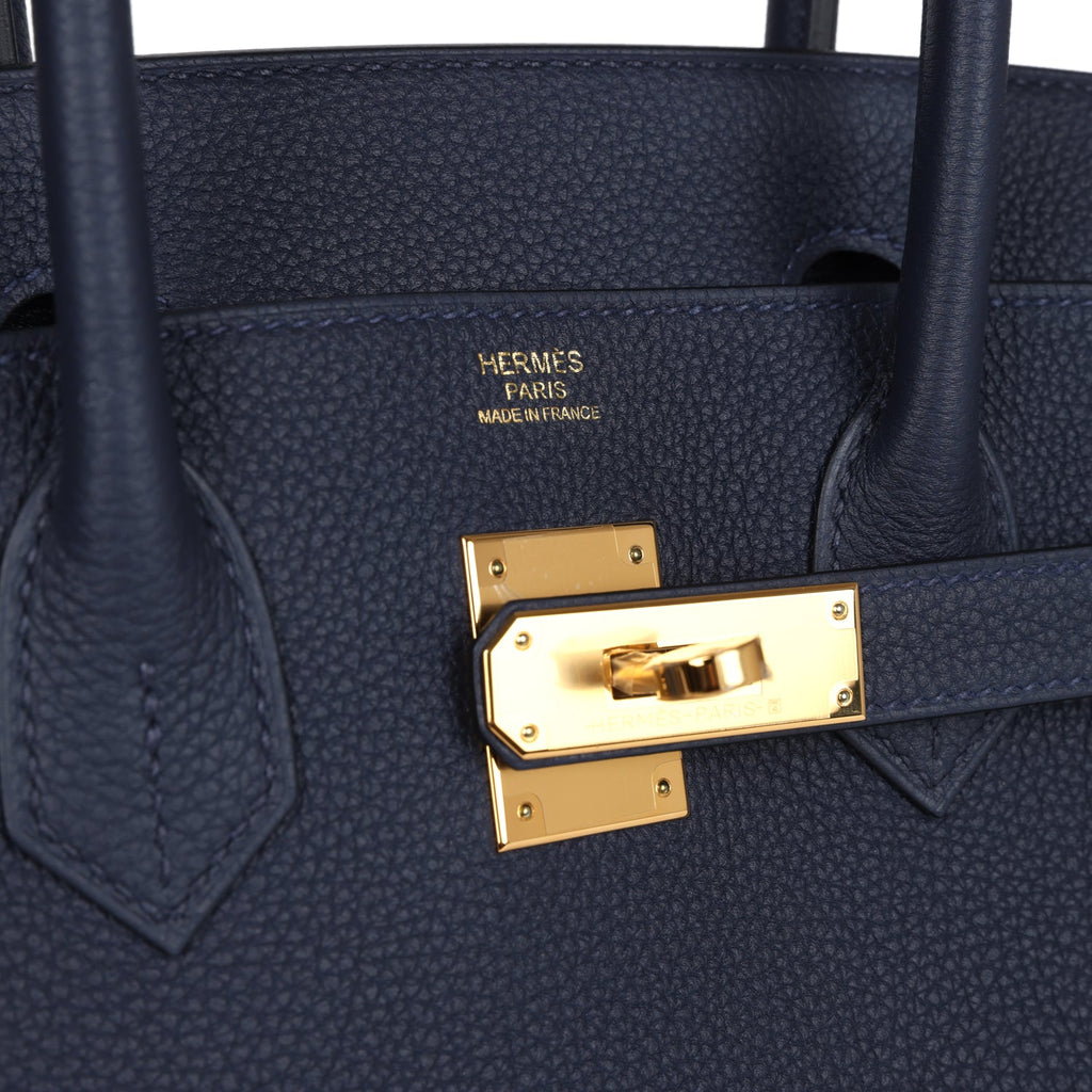 Hermès Birkin 30 Bleu Nuit Togo Gold Hardware