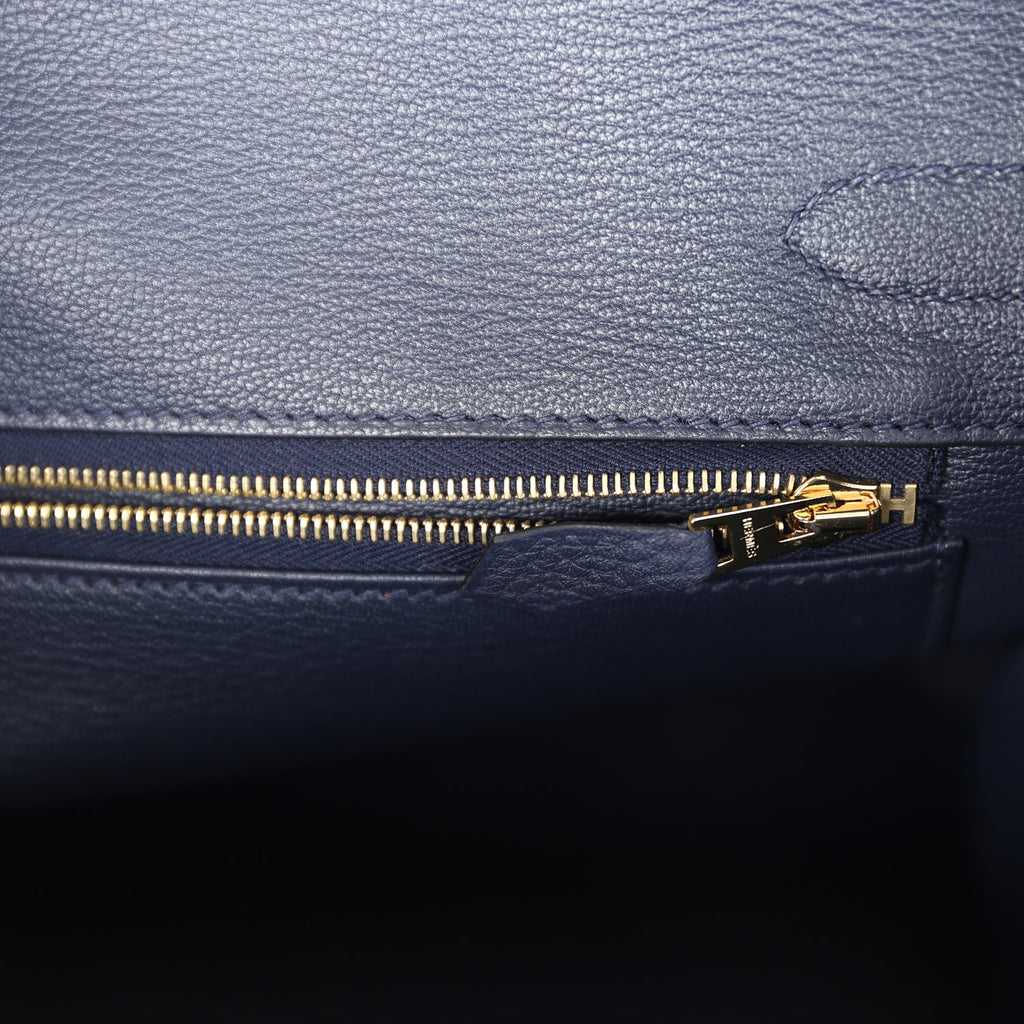 Hermès Birkin 30 Bleu Nuit Togo Gold Hardware