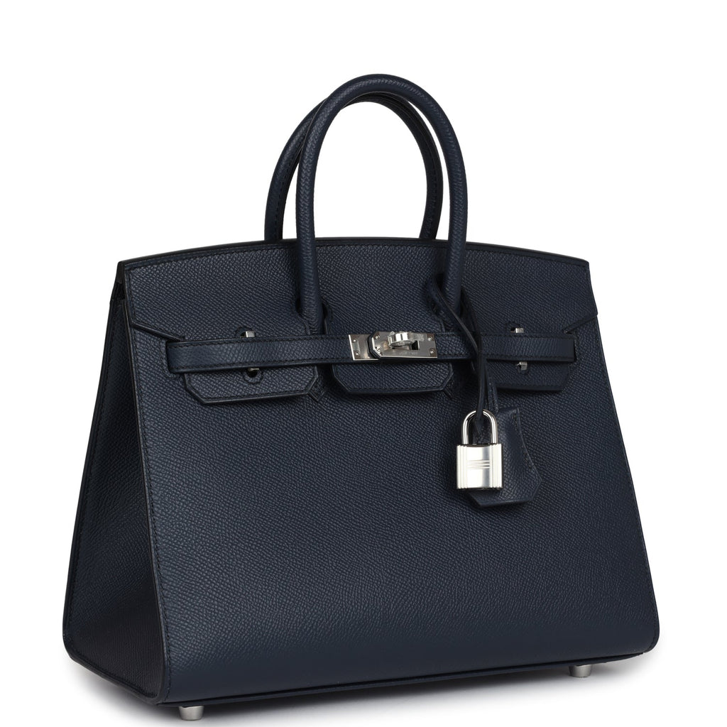 Hermès Birkin 25 Bleu Indigo Epsom Palladium Hardware