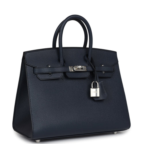 Hermès Birkin 25 Bleu Indigo Epsom Palladium Hardware