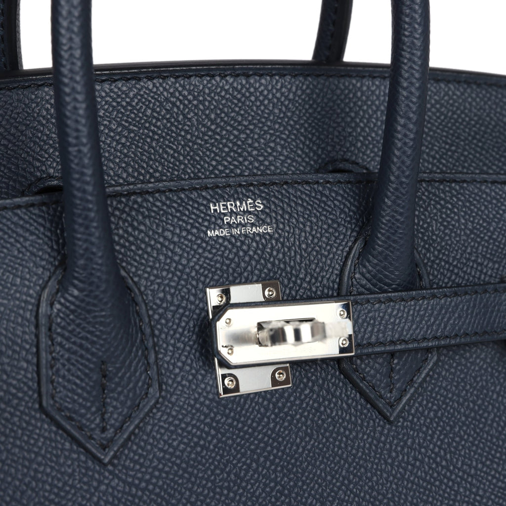 Hermès Birkin 25 Bleu Indigo Epsom Palladium Hardware