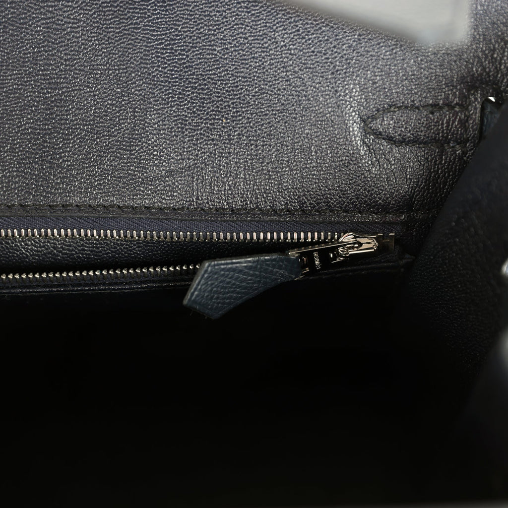 Hermès Birkin 25 Bleu Indigo Epsom Palladium Hardware