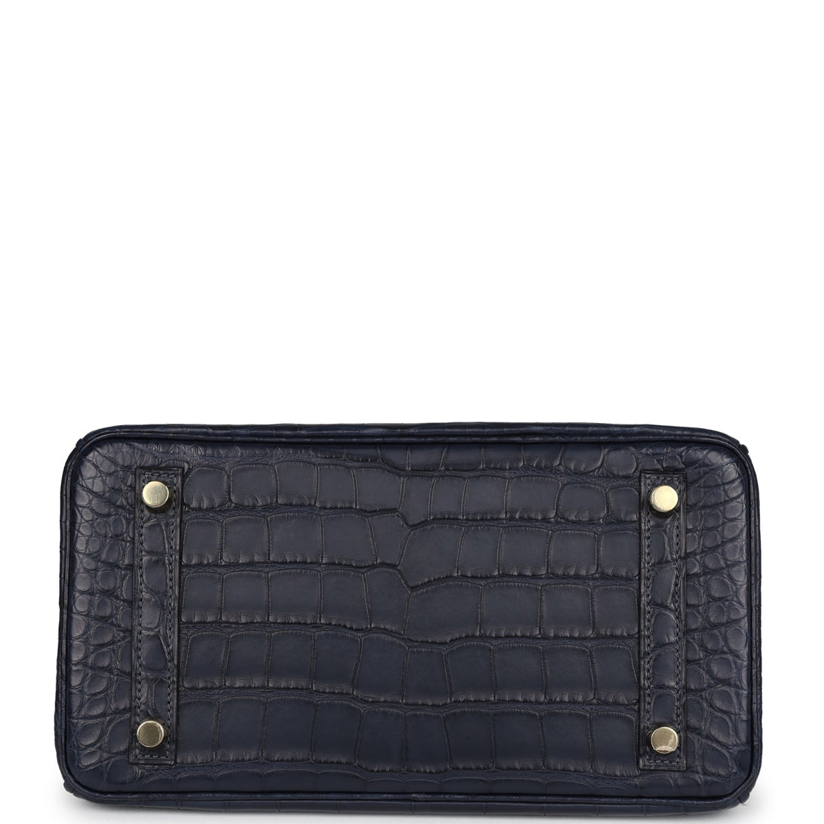 Hermès Birkin 25 Bleu Indigo Matte Faux Leather Gold Hardware