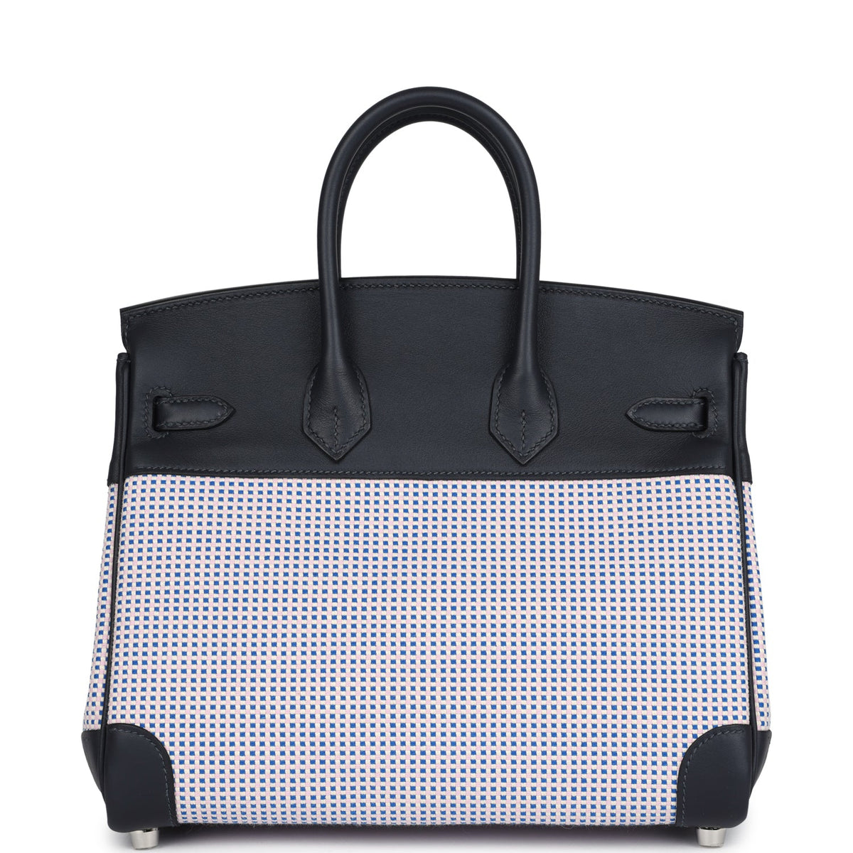 Hermès Birkin Quadrille 25 Caban Swift and Toile Palladium Hardware