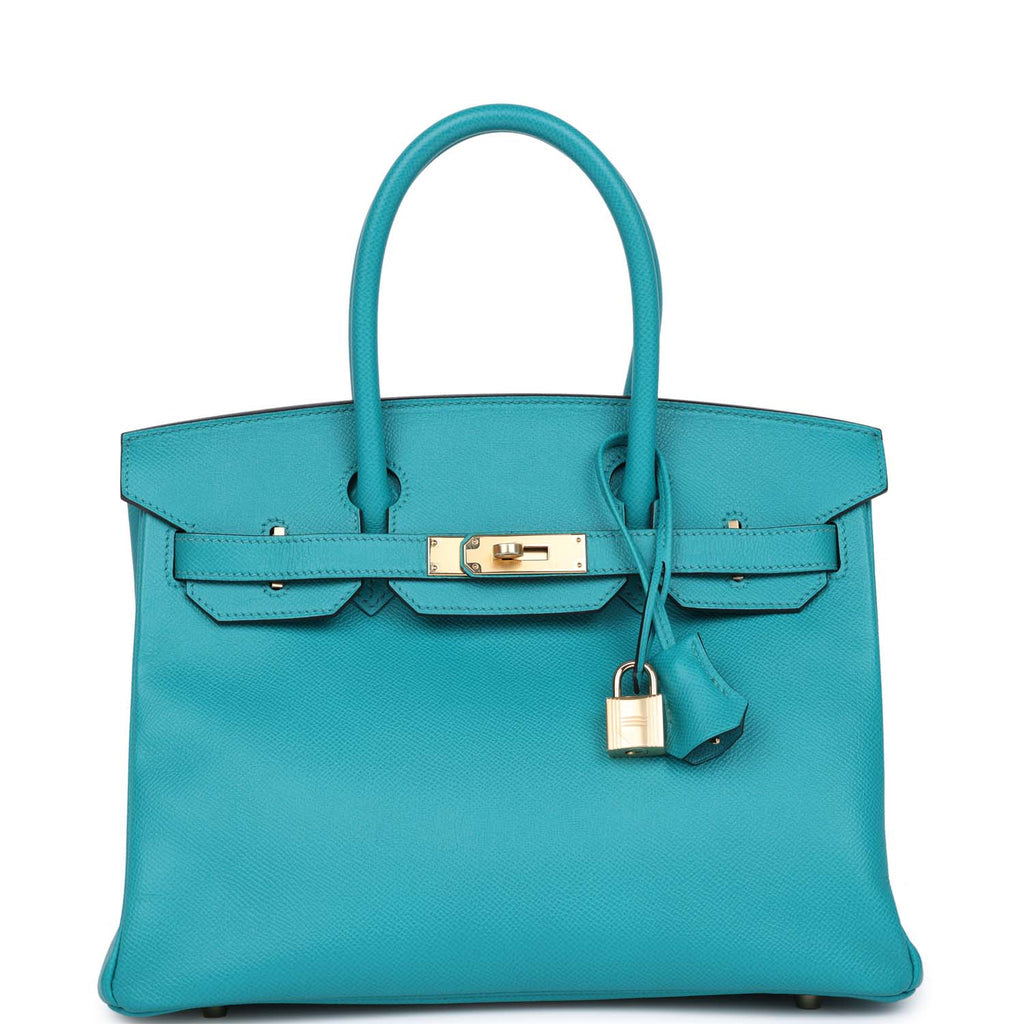 Hermès Birkin 30 Bleu Paon Epsom Gold Hardware