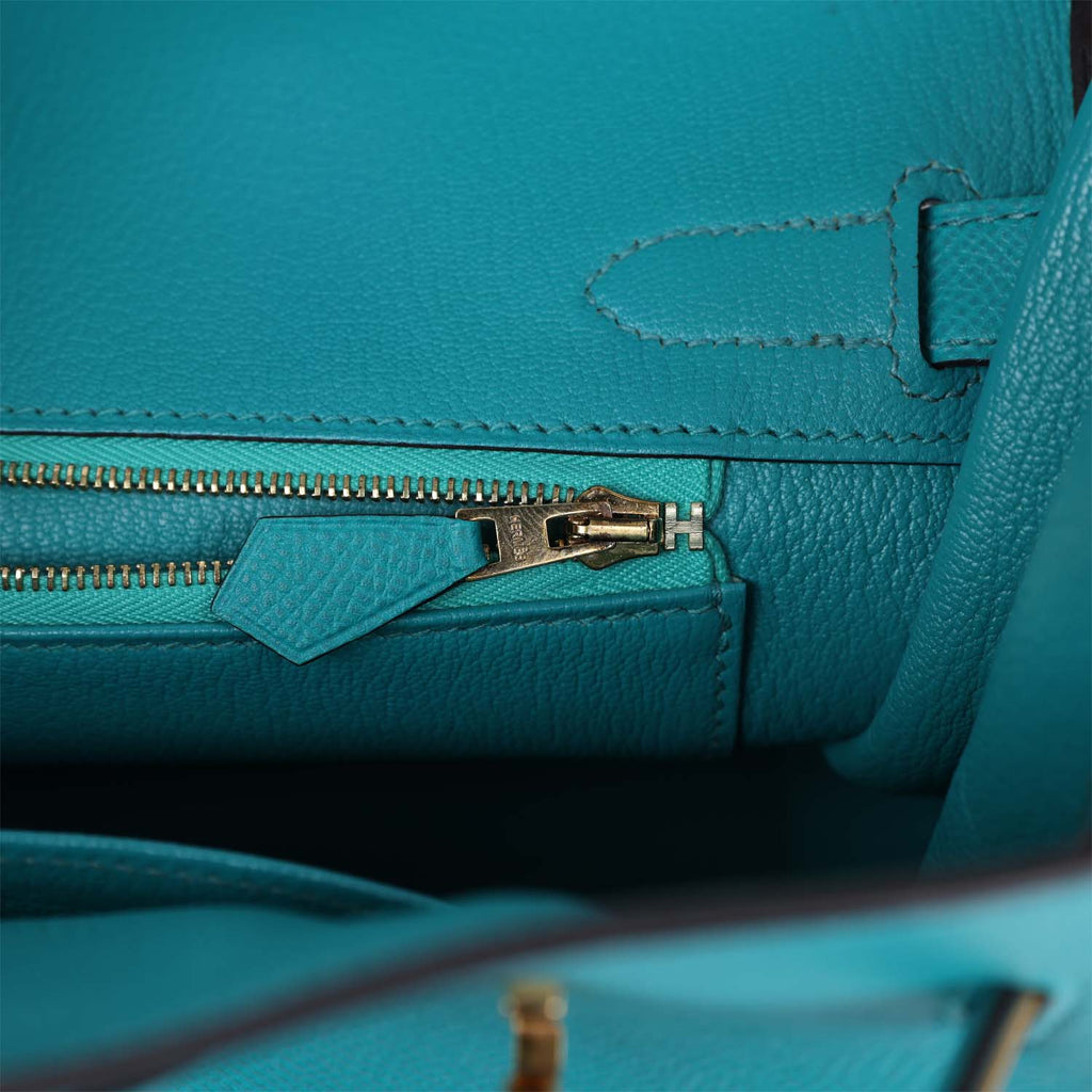 Hermès Birkin 30 Bleu Paon Epsom Gold Hardware