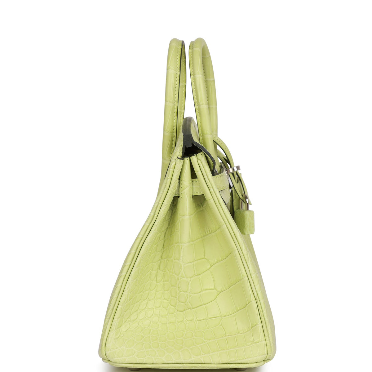 Hermès Birkin 25 Jaune Bourgeon Matte Faux Leather Palladium Hardware