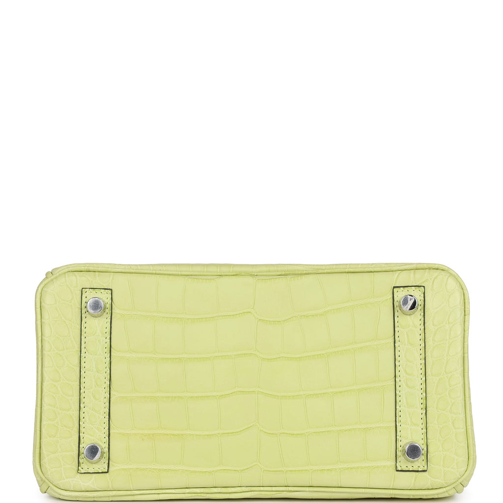Hermès Birkin 25 Jaune Bourgeon Matte Faux Leather Palladium Hardware