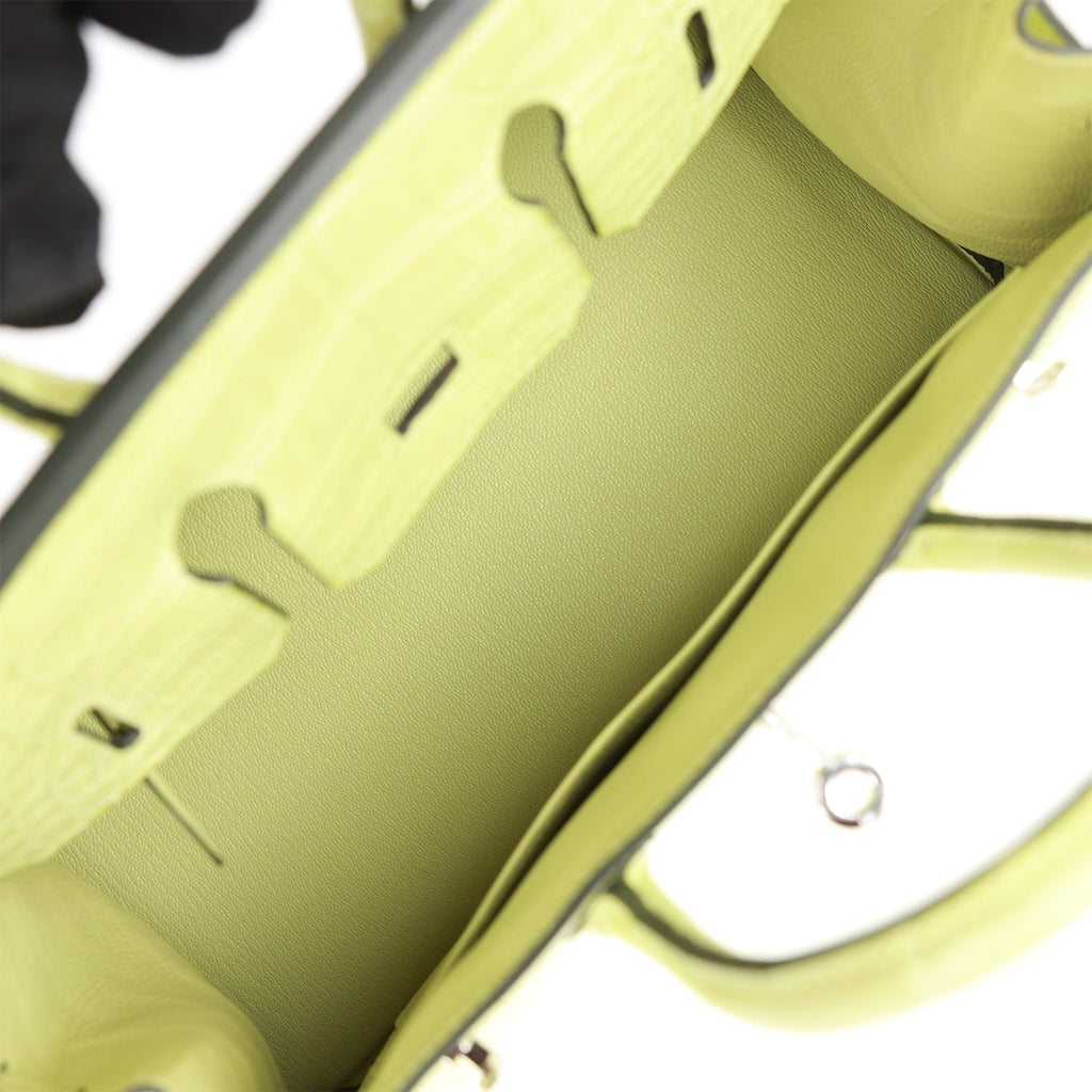 Hermès Birkin 25 Jaune Bourgeon Matte Faux Leather Palladium Hardware