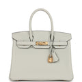Hermès Birkin 30 Gris Neve Togo Gold Hardware